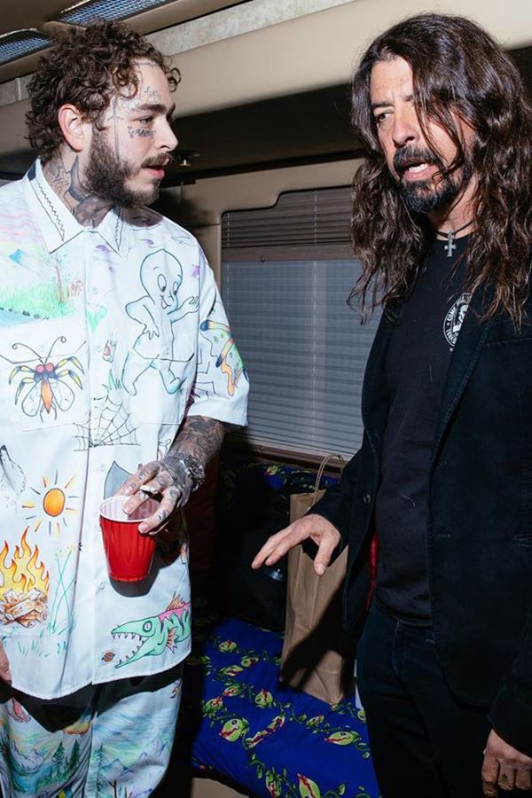 Post Malone elogiado por Dave Grohl Post Malone elogiado por Dave Grohl