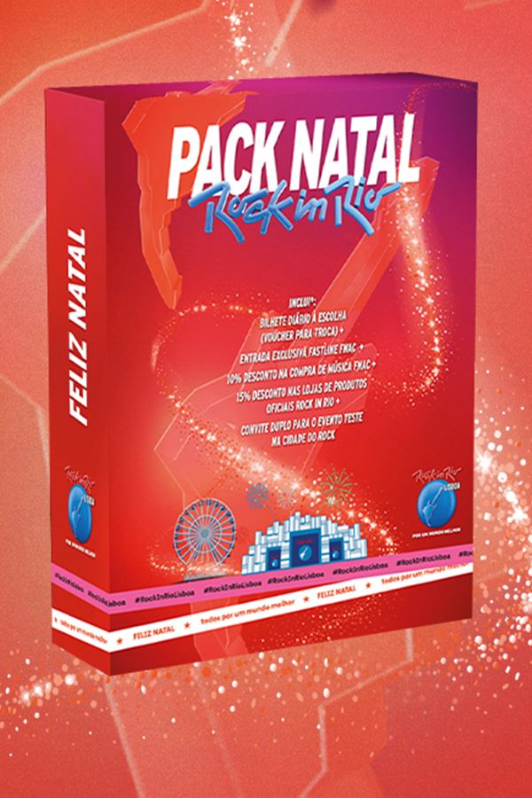 Rock in Rio 2021: Pack Natal à venda Rock in Rio 2021: Pack Natal à venda
