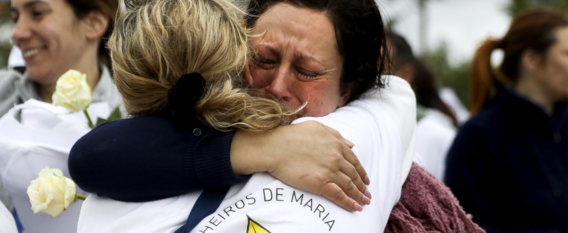11 maio 2017 - peregrinos em fatima para a canonizacao dos pastorinhos e a visita do papa francisco a proposito do centenario das aparicoes na cova da iria . Foto: Joana Bourgard/RR