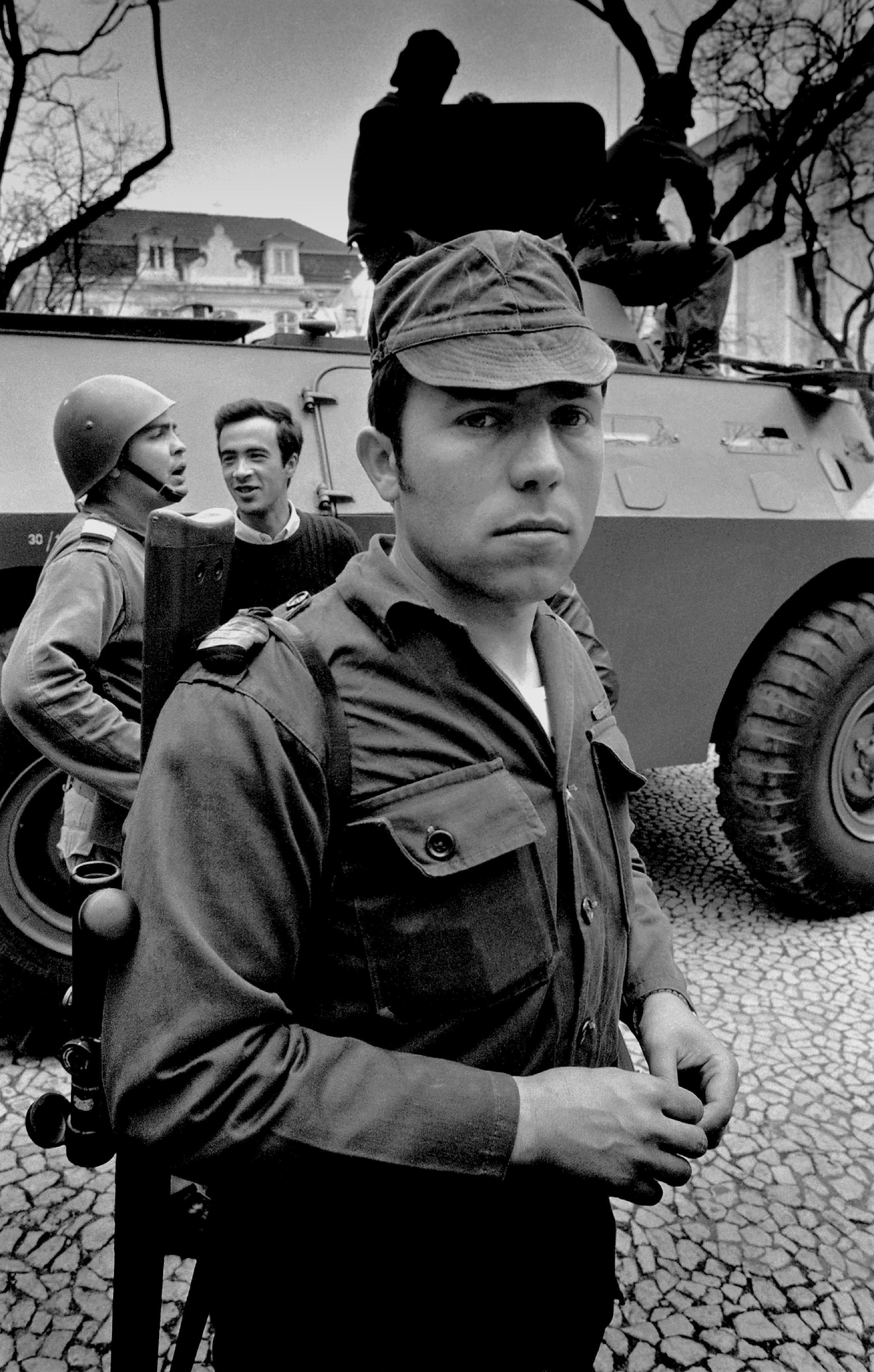 Salgueiro Maia, le 25 avril 1974. Photo Alfredo Cunha 
