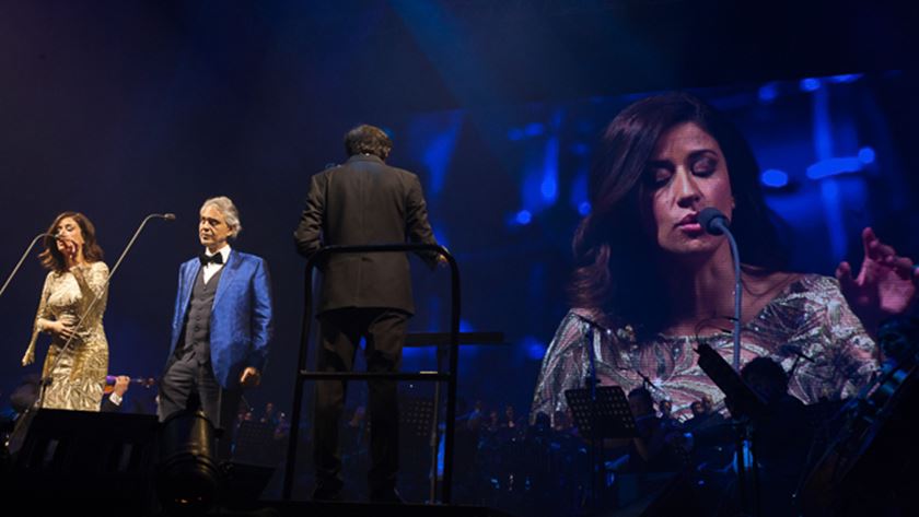 Ana Moura partilhou o palco com Andrea Bocelli