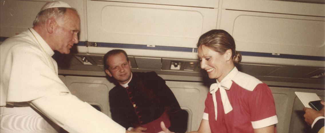 Joao Paulo II voo TAP 1982 Cortesia_TAP
