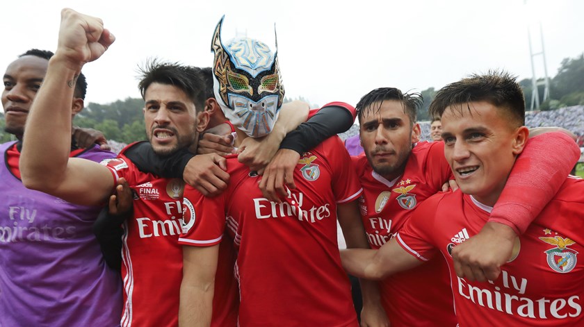 Raúl Jiménez marcou golos decisivos pelo Benfica. Foto: Miguel A. Lopes/Lusa