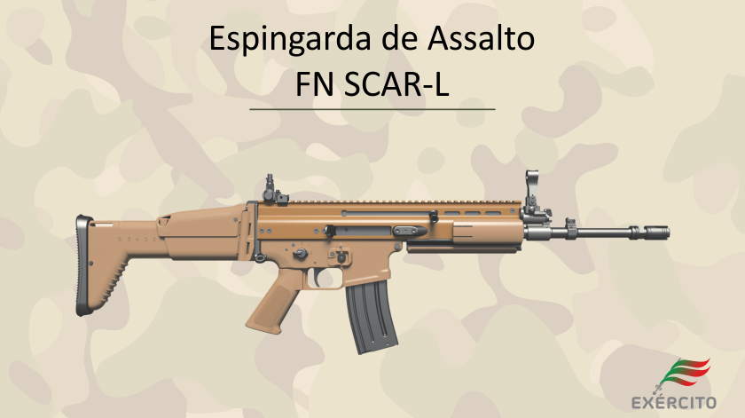 Espingarda de Assalto FN SCAR-L. Imagem: Exército Português