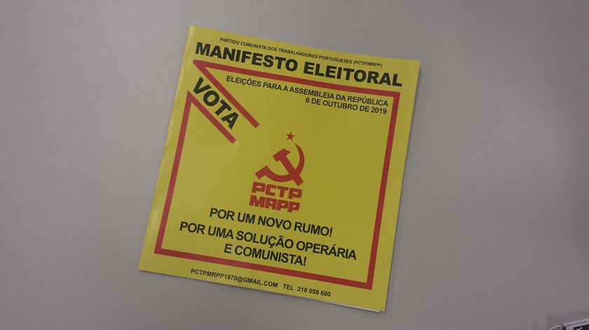 PCTP-MRPP apresenta manifesto eleitoral - Reportagem de José Carlos Silva