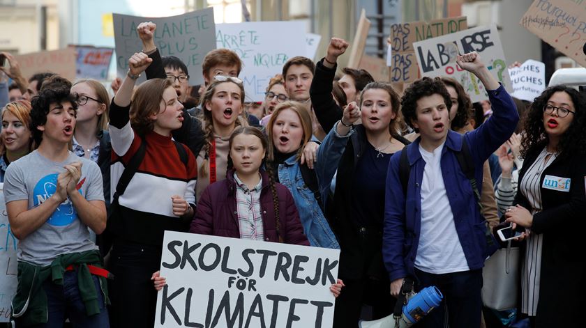 Greta Thunberg activista sueca pelas alterações climáticas. Foto: Philippe Wojazer/Reuters