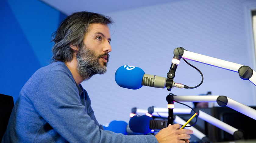 marco março 2017 - gravação gravacao do programa do jacinto lucas pires e henrique raposo , nos estudios da renascenca em lisboa . Foto: Joana Bourgard/RR