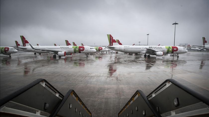 aeroporto Humberto Delgado Portela encerrado durante estado de emergência - TAP - avião - aviação Foto: Mário Cruz/Lusa