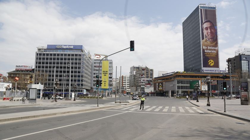Ancara, capital da Turquia durante a pandemia de Coronavírus. Foto: EPA
