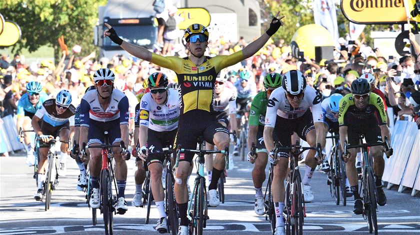 Wout van Aert Jumbo Visma Tour de France Foto: Anne-Christine Poujoulat/EPA