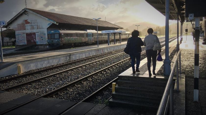 Comboio estação Torres Vedras Foto: João Cunha/RR