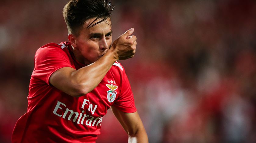 Cervi marca vários pelo Benfica. Foto: Tiago Petinga/Lusa