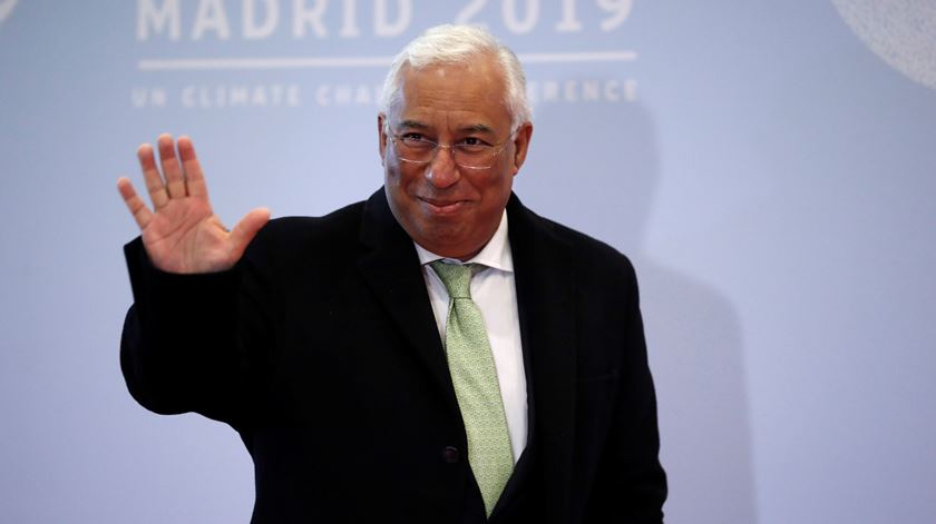 António Costa na cimeira da ONU sobre o clima, COP25, em Madrid. Foto: EPA