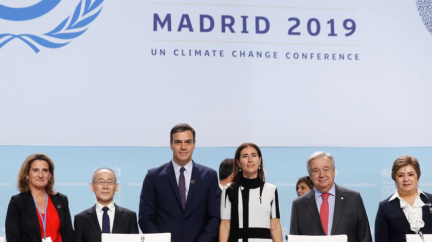 Líderes mundiais na COP 25, cimeira do clima organizada pela ONU em Madrid, Espanha. Foto: JJ Guillen/EPA