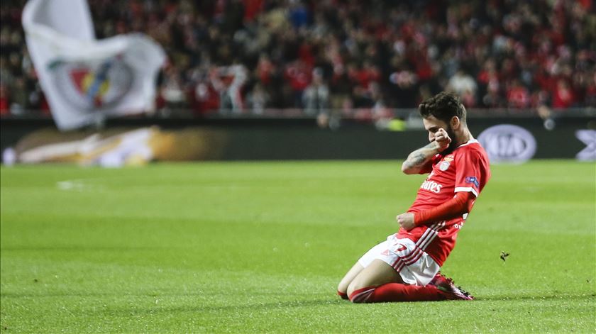 Rafa Silva é uma das principais figuras do Benfica. Foto: Miguel A. Lopes/Lusa