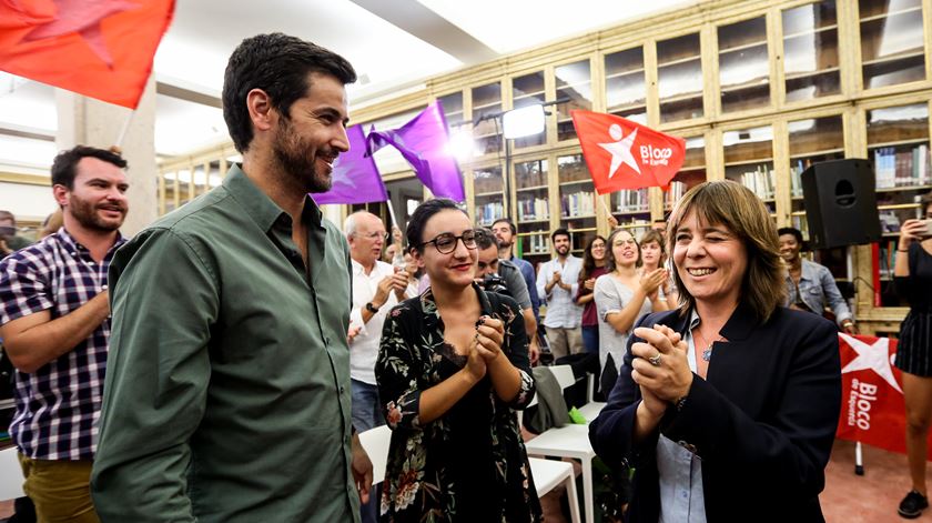 A coordenadora do BE, Catarina Martins, admitiu que o partido teve "um resultado modesto", apesar de ter crescido em número votos e em mandatos. A presença do partido na Câmara de Lisboa é a grande vitória do Bloco. Foto: Nuno Fox/Lusa