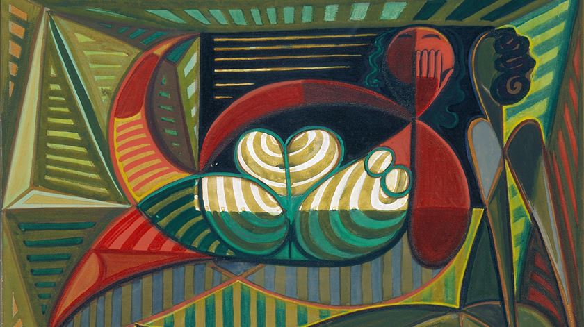 Uma das pinturas de Almada Negreiros patente na exposição. Foto cedida por: MNAC