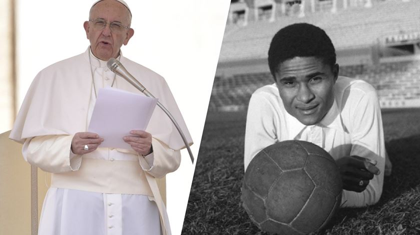 Papa Francisco aponta Eusébio como exemplo de sonho e perseverança