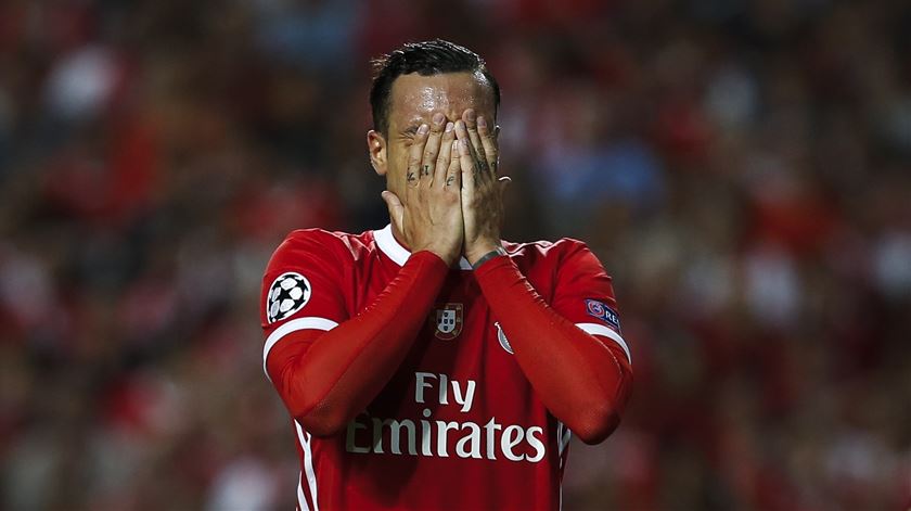 Raúl de Tomás desiludiu na passagem pelo Benfica. Foto: Rodrigo Antunes/Lusa