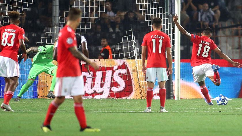 salvio benfica paok liga dos campeoes SOTIRIS BARBAROUSIS epa