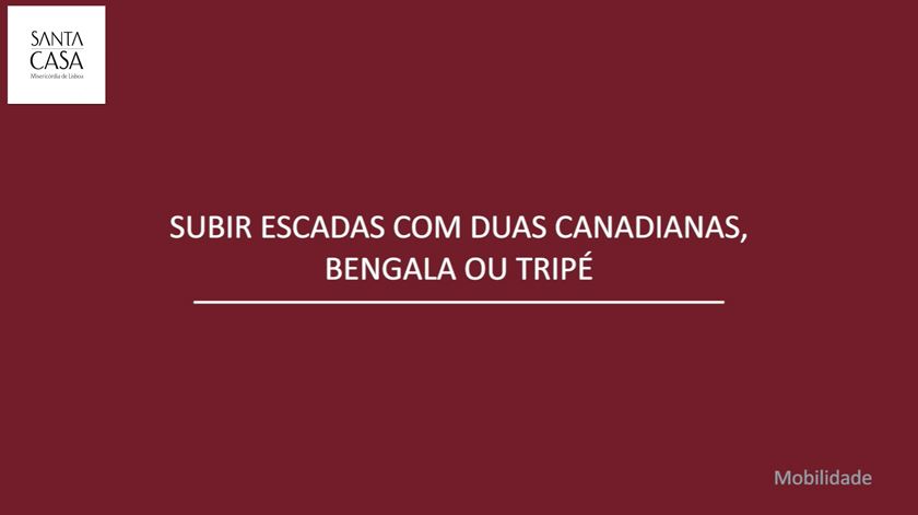 Tutorial SCML - Subir escadas com duas canadianas, bengala ou tripé