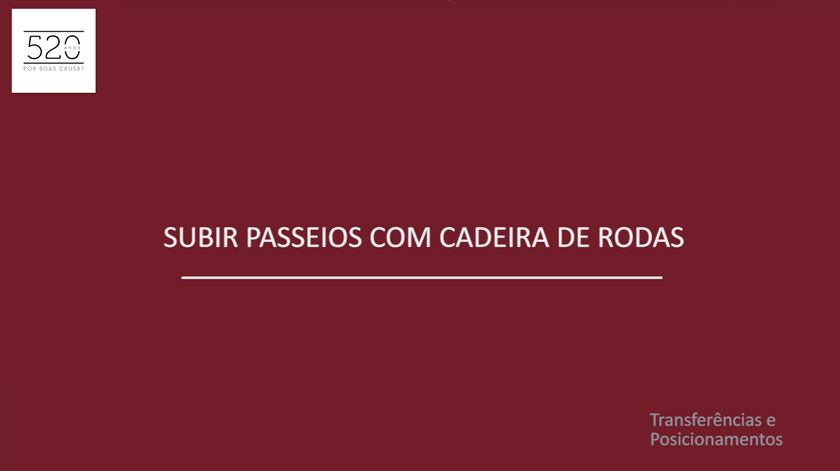 Tutorial SCML - Como subir passeios com cadeira de rodas