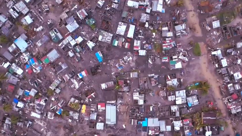 Português descreve cenário de destruição em Moçambique