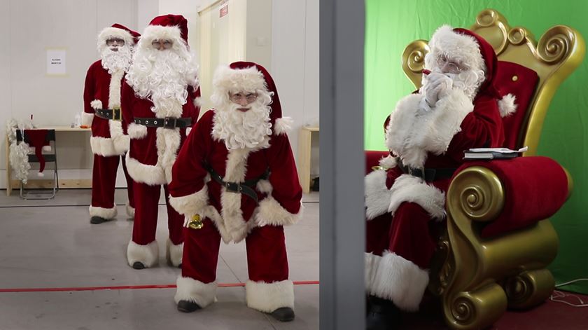 Em tempos de pandemia, há uma "fábrica de Pais Natais" que faz 225 videochamadas por dia