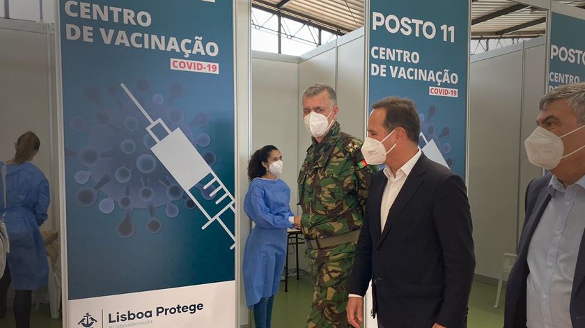 Coordenador da task force visita maior centro de vacinação de Lisboa