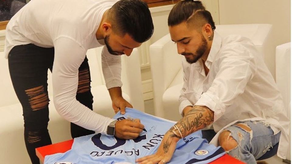 Kun Aguero não foi feliz depoi...