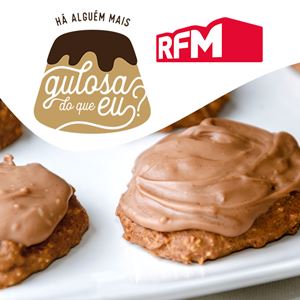 HÁ ALGUÉM MAIS GULOSA DO QUE EU? - BOLACHAS DE AVEIA, CACAU E CHOCOLATE DE LEITE (SEM AÇÚCAR)