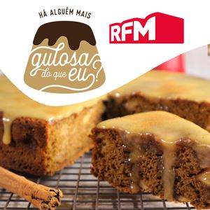 Bolo de Maçã com Creme de Manteiga, Natas e Canela