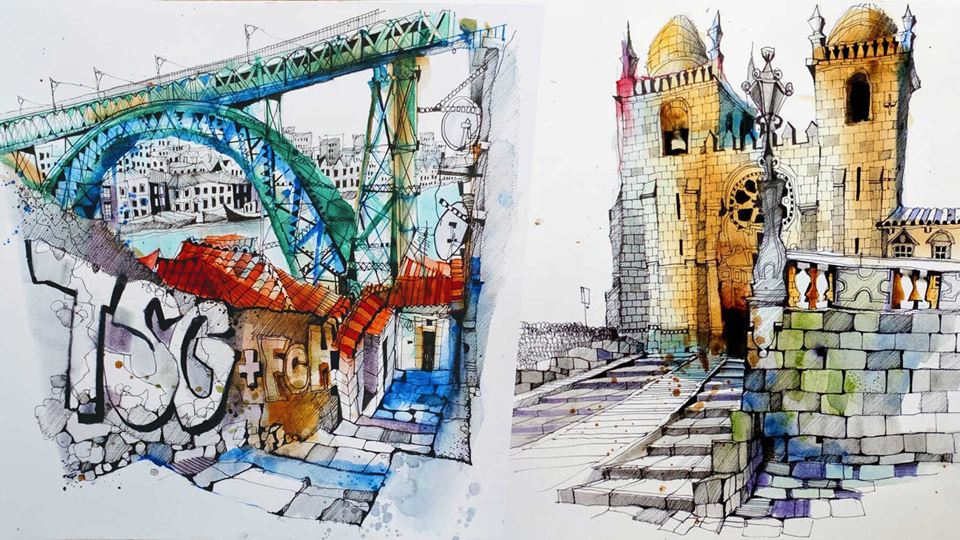 Ilustrador britânico visitou P... Ilustrador britânico visitou P...