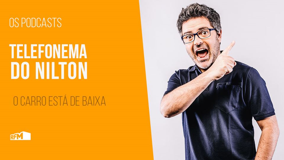 O carro está de baixa. Telefon...